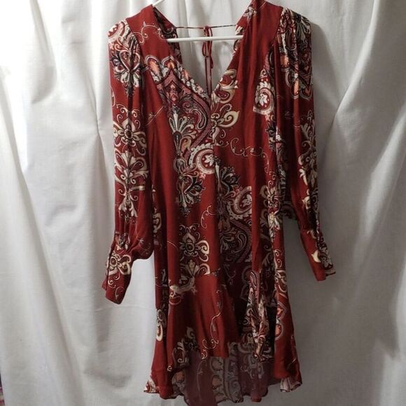 AFRM. Burnt Orange; Adorable Dress; Tunic with Amazing Lines. Size XS. EUC - Picture 1 of 11
